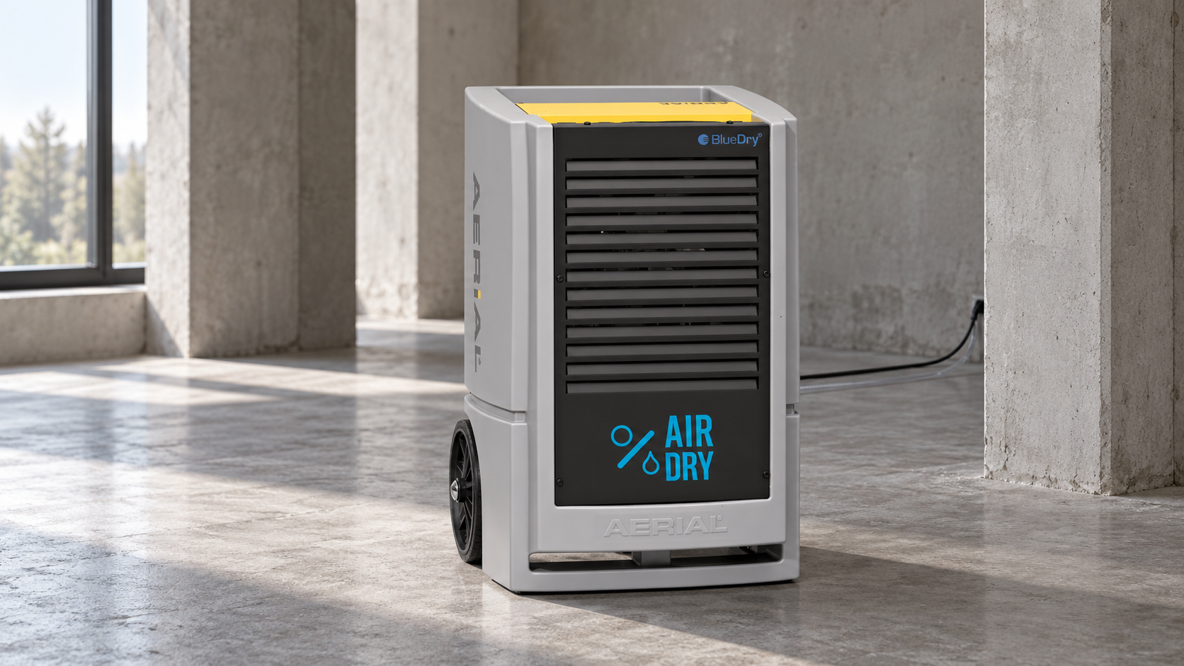 Airdry õhukuivati betoonruumis